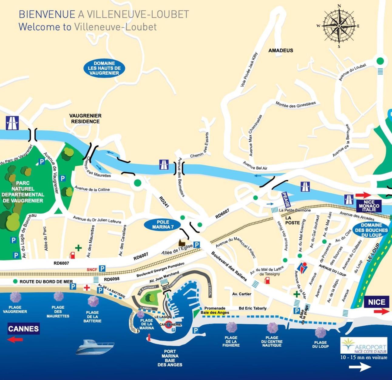 4 Pers , 100M De La Plage Marina Baie Des Anges French Riviera Villeneuve-Loubet Zewnętrze zdjęcie